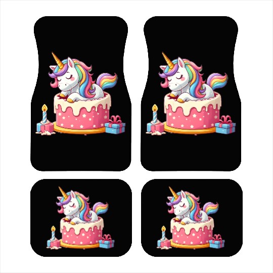 Unicorn Cake Surprise Car Mats
