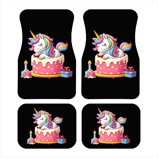 Unicorn Cake Surprise Car Mats