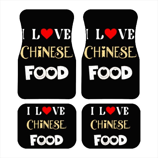 I Love Chinese Food Car Mats