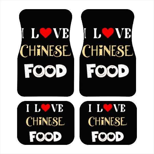 I Love Chinese Food Car Mats
