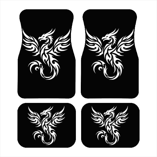 Flying T Tattoo Dragon With Wings Car Mats