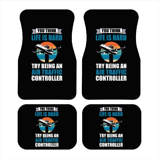 Aviation Aircraft Runway Air Traffic Controller Car Mats