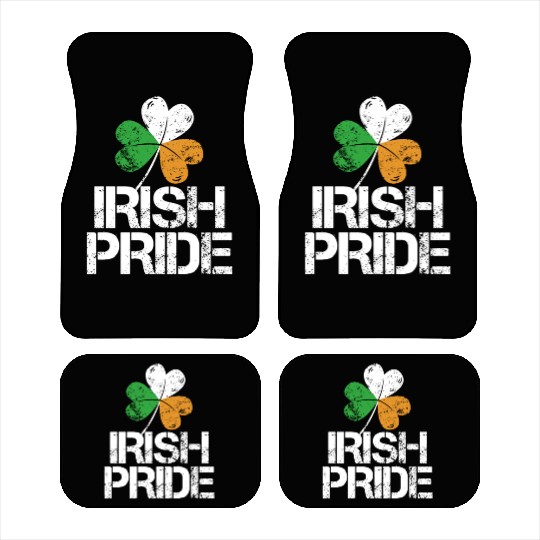IRISH PRIDE Celtic Cross St Patricks Day Car Mats
