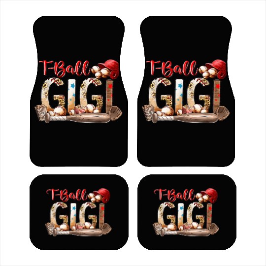 Leopard T-ball Gigi For Baseball Lover Car Mats
