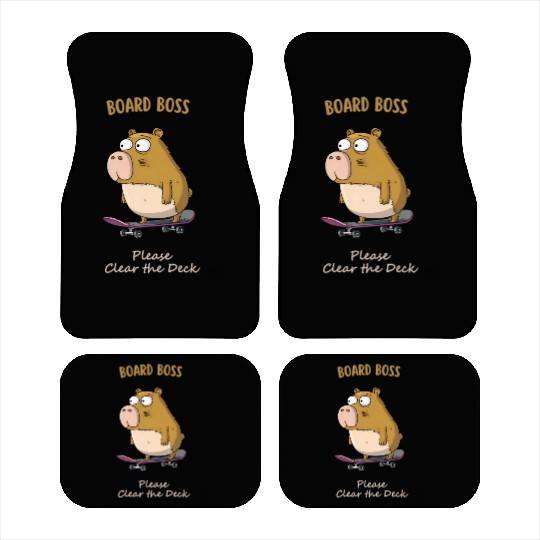 Skate Park Capy: The Capybara Cruiser Car Mats