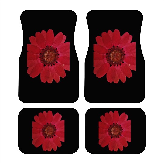 Red Sunflower Car Mats