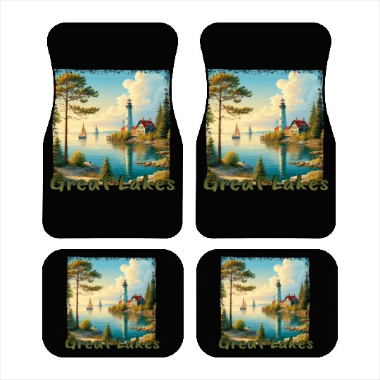 Great Lakes USA - Sailing and Motorboating Car Mats