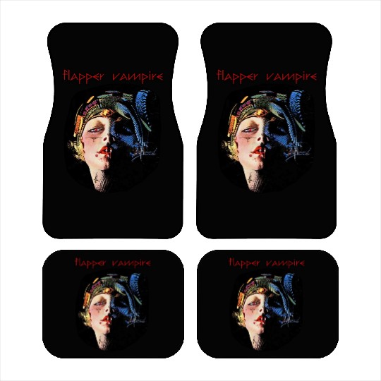 Flapper Vampire, Art Deco, Vintage Horror Series Car Mats