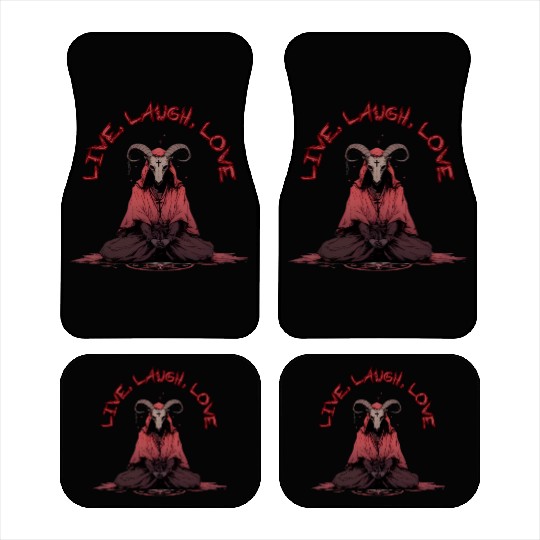 Live, Laugh, Love Baphomet Car Mats