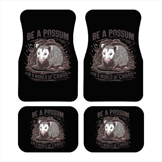 Be a Possum in a world of chaos Street Cats Squad Car Mats