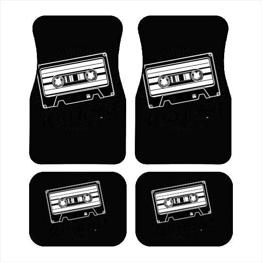 a cassette tape never forget Car Mats