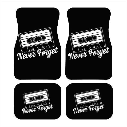 a cassette tape never forget 2 Car Mats