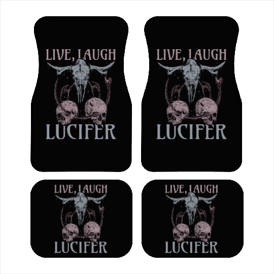 Live Love Lucifer Goth Festival Death Metal Car Mats