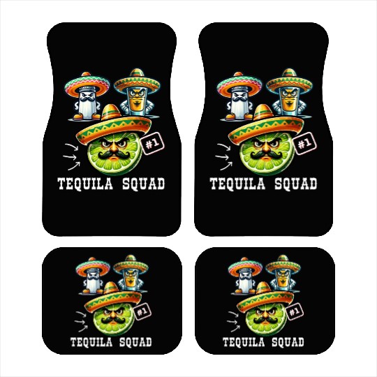 Cinco De Mayo Fiesta Tequila Squad Lime Number One Car Mats