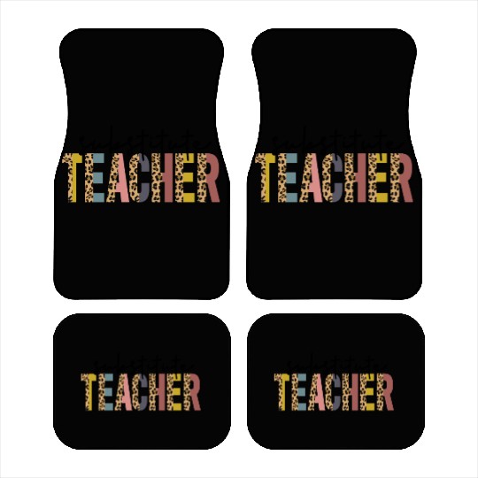Substitute Teacher Back To School Sub Teacher Car Mats