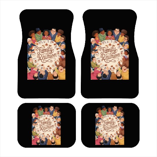 Joyous Family Reunion Feast Car Mats
