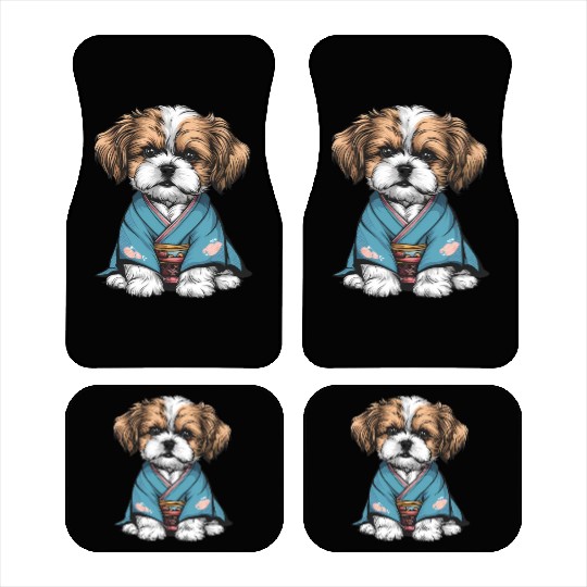 Shih Tzu In Kimono Car Mats