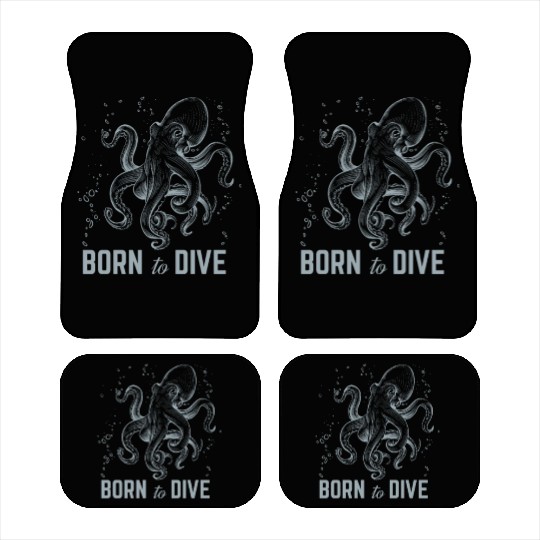 Octopus Ocean Animal Lover - Kraken - Cephalopod Car Mats