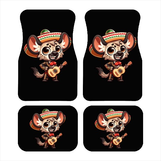 Cinco de Mayo Hyena Giraffe Mariachi Car Mats