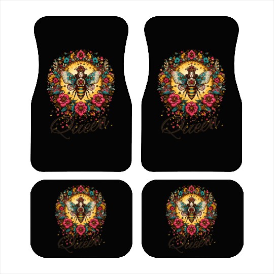 Queen Bee Jewelry Jewels Cute Beekeeping Beekeeper Car Mats