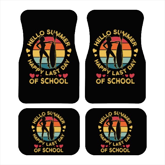 Happy Last Day Of School Teacher Women friend Car Mats