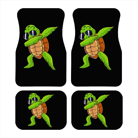 Dabbing Sea Turtle Animal Lover Save The Turtles Car Mats
