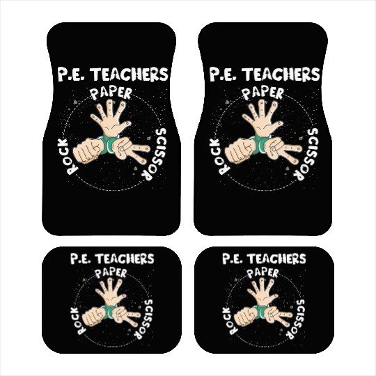 Physical Education PE Teacher Rock Paper Scissor Car Mats