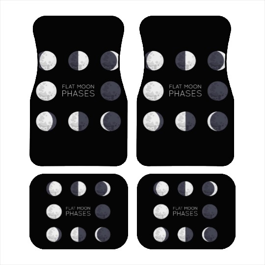 Cool Full Moon - Solar Eclipse, Moon Phases Total Car Mats