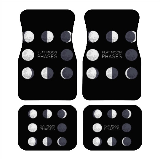 Cool Full Moon - Solar Eclipse, Moon Phases Total Car Mats