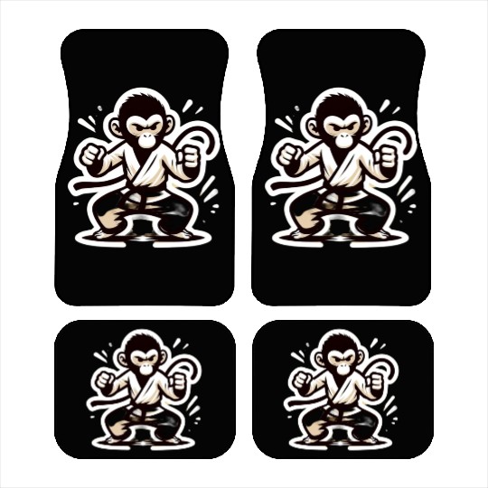 Kungfu Monkey I Car Mats