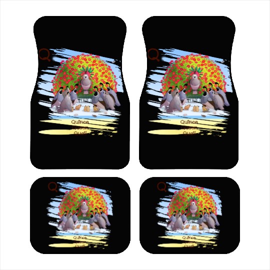 Unique Creative Cute Q Alphabet Quince Queen Quail Car Mats