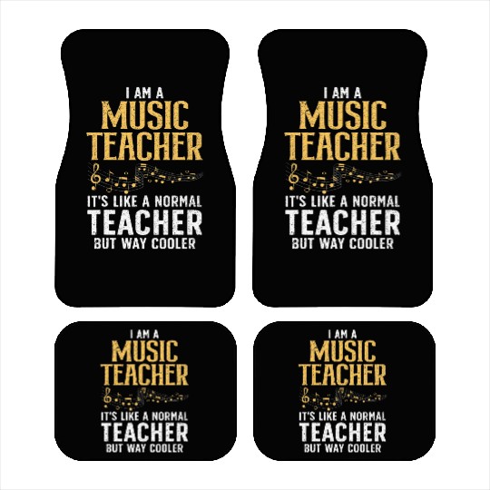 Cool Music Teacher Art School Orchestra Car Mats