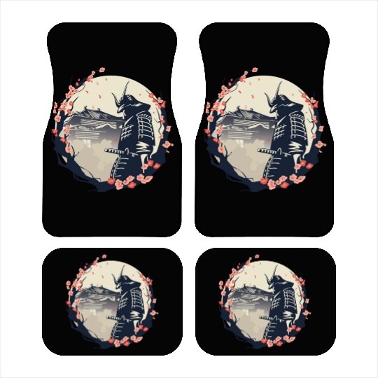 Samurai Cherry Blossoms Japan Japanese Car Mats