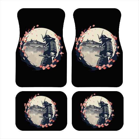 Samurai Cherry Blossoms Japan Japanese Car Mats