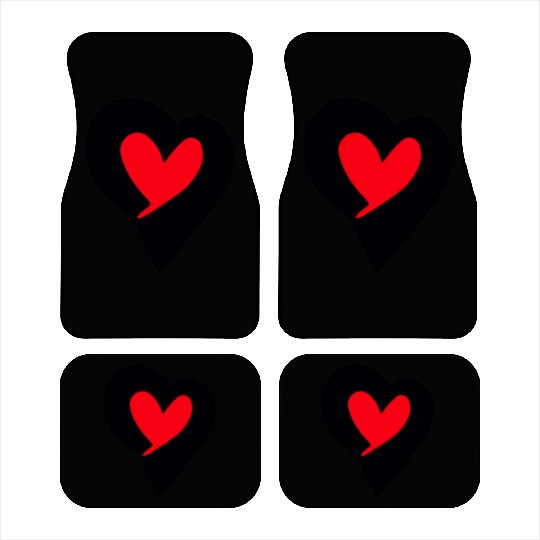 Saint Valentin Heart stylish Logodesign t'Car Mats