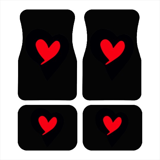 Saint Valentin Heart stylish Logodesign t'Car Mats