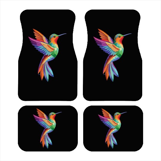 Geometric Hummingbird Car Mats