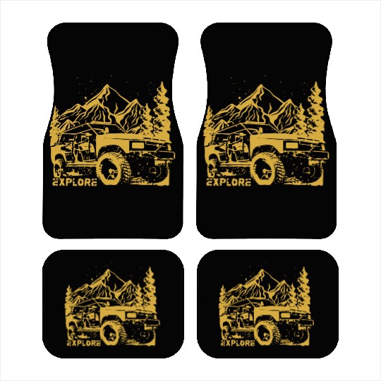 Jeep Car and Nature Mount Car Mats