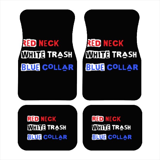 Red White Blue Car Mats