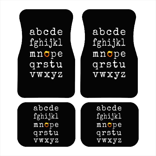 Anti-Trump Alphabet - Nope V Car Mats