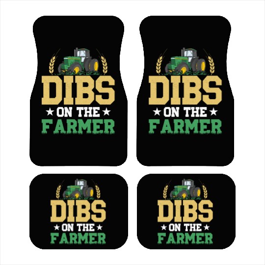 Dibs On The Farmer Animal Farm Farming Car Mats
