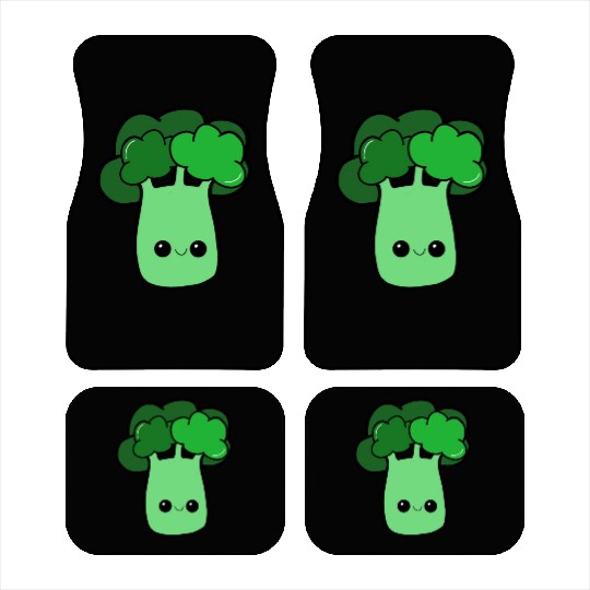 Cute Loves Broccoli Veggie Gardening Adult Kids To Car Mats