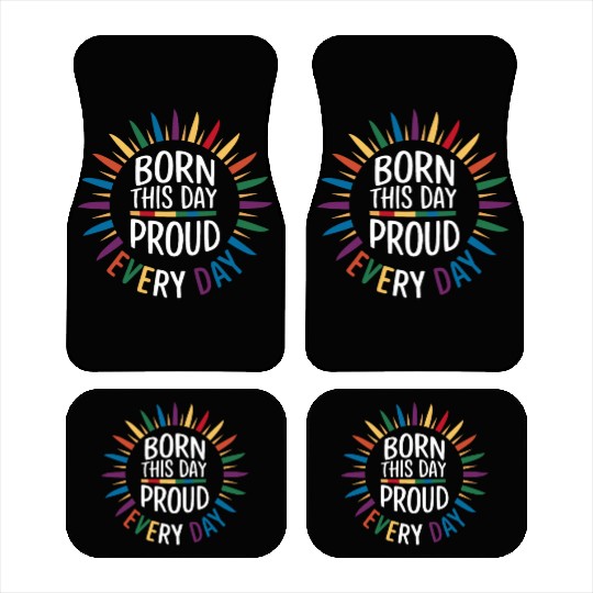Birthgay Gay Pride Flag Pride Month Equal Rights Car Mats