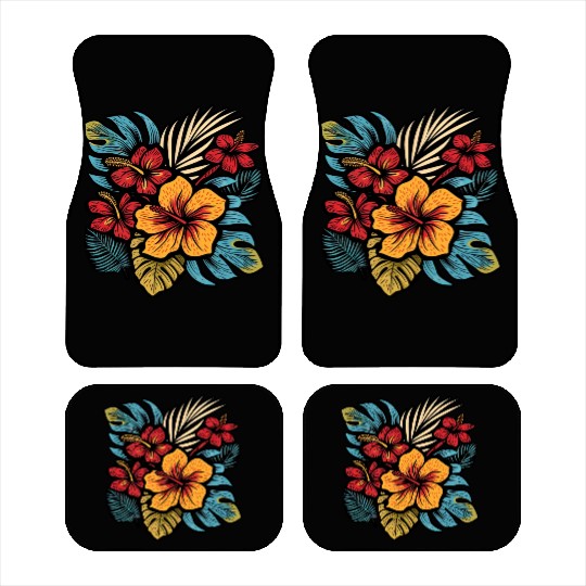 Hibiscus Car Mats