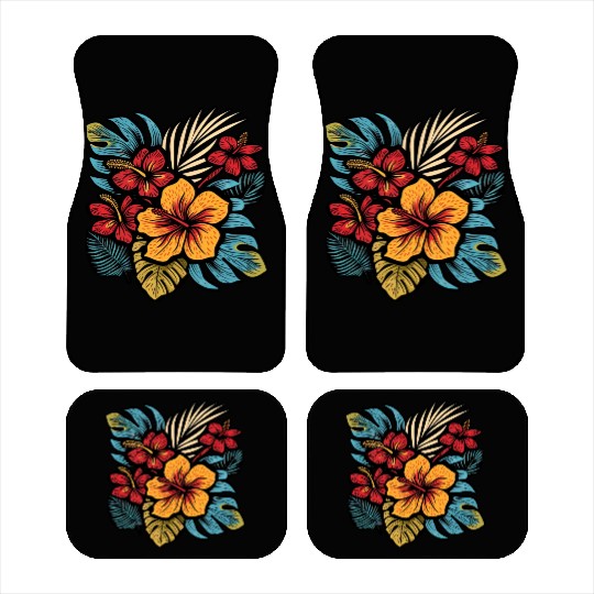 Hibiscus Car Mats
