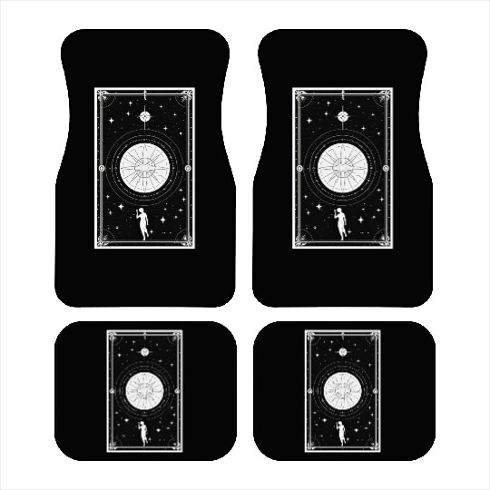 Tarot Card Astrology Occult Mystical Witchy Car Mats