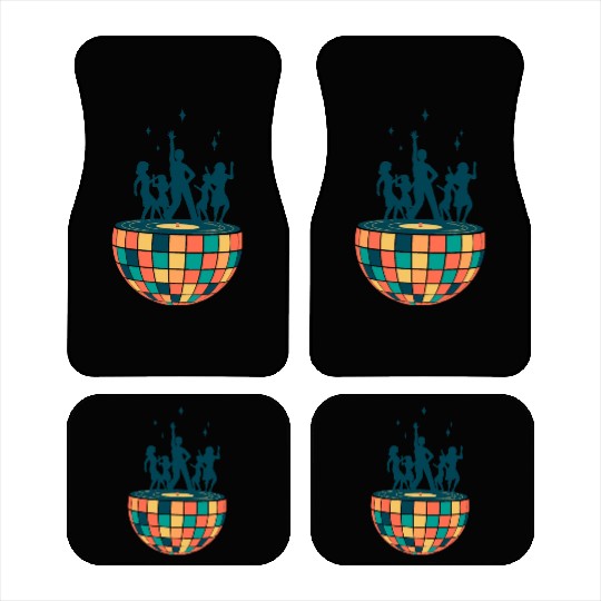 Disco ball - Dancing - Groovy - Clockwork Elements Car Mats