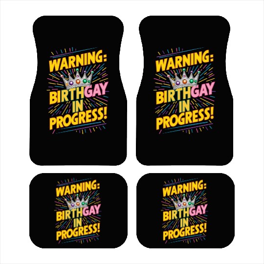 Birthgay Gay Pride Flag Pride Month Equal Rights Car Mats
