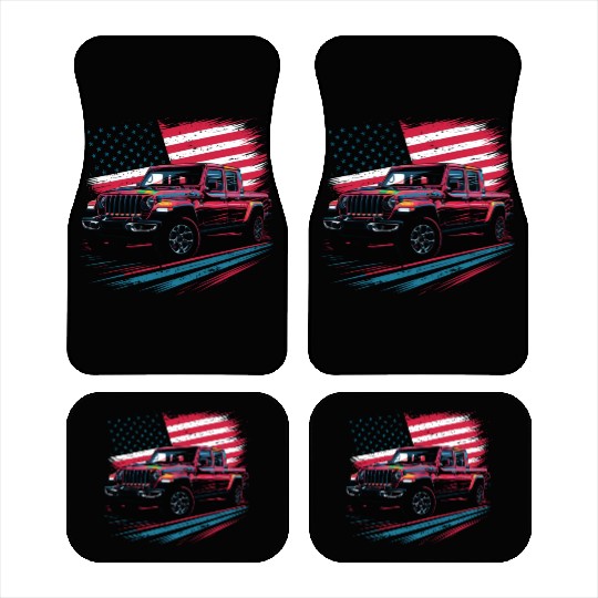 Jeep Gladiator JT US Flag Car Mats