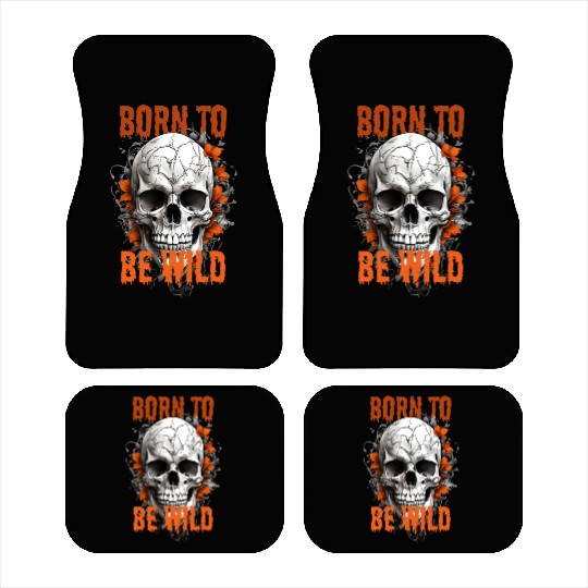 skull born to be wild Car Mats